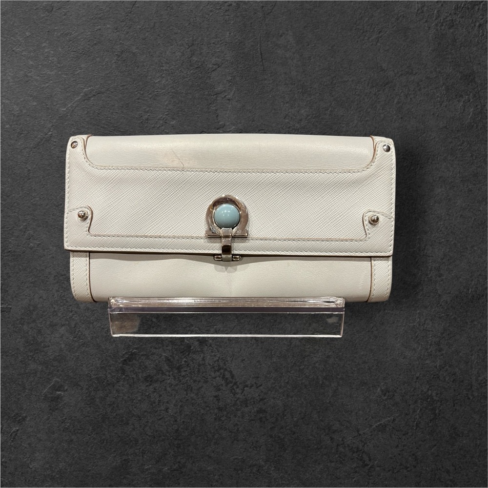 Y2K Salvatore Ferragamo Gancini Clasp Women's Wallet